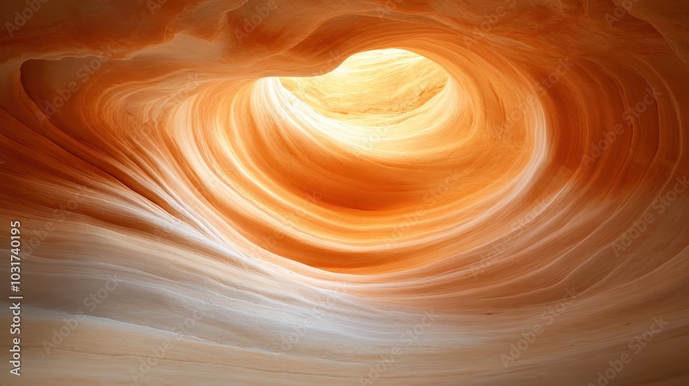 An illuminated cave with swirling layers of vibrant sandstone, showcasing the stunning natural patterns and colors carved by wind and water over thousands of years. An illuminated cave with swirling layers of vibrant sandstone, showcasing the stunning natural patterns and colors carved by wind and water over thousands of years.