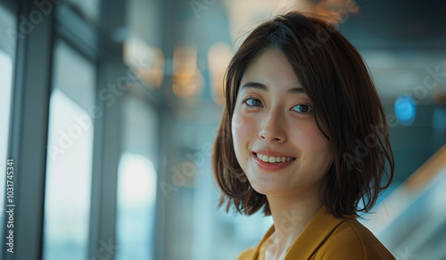 オフィスにいる若い女性 AI Free Download オフィスにいる若い女性 AI - GFXLoad