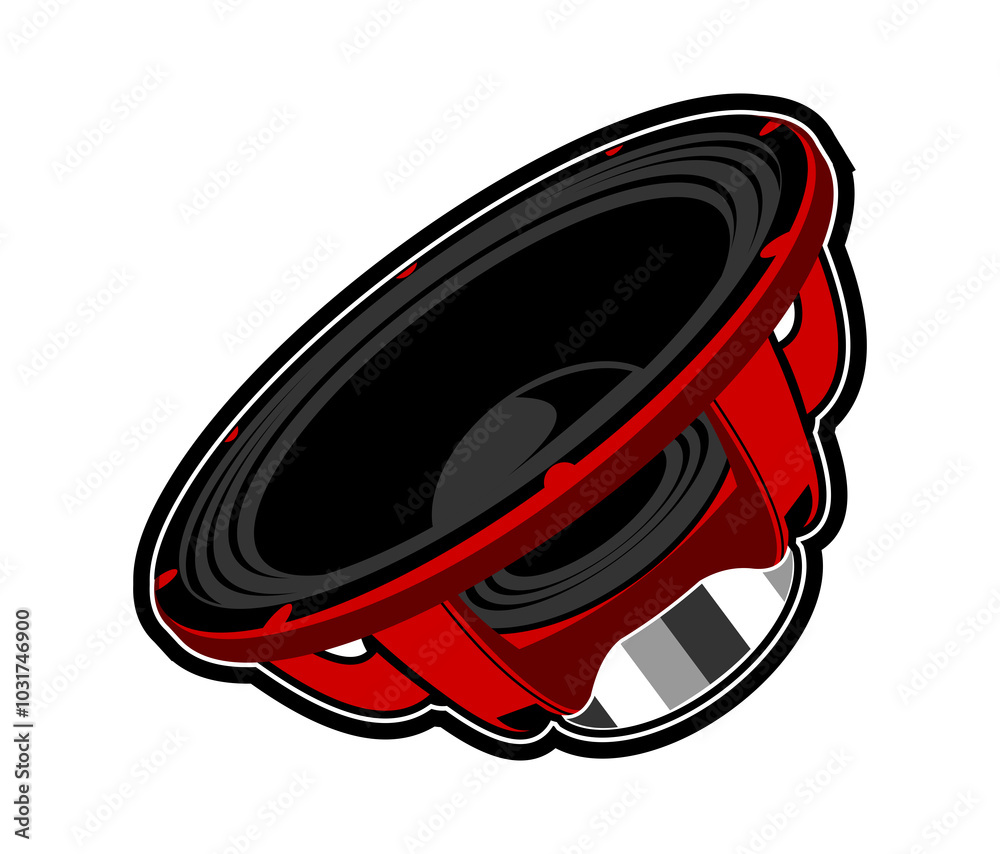 Fototapeta premium Logospeaker, logo sound, sound system vector, audio, audio speaker