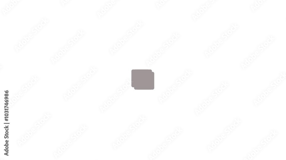 Simple loop animated loading icon. Geometric loader animation with simple rounded squares. Simple loop animated loading icon. Geometric loader animation with simple rounded squares.