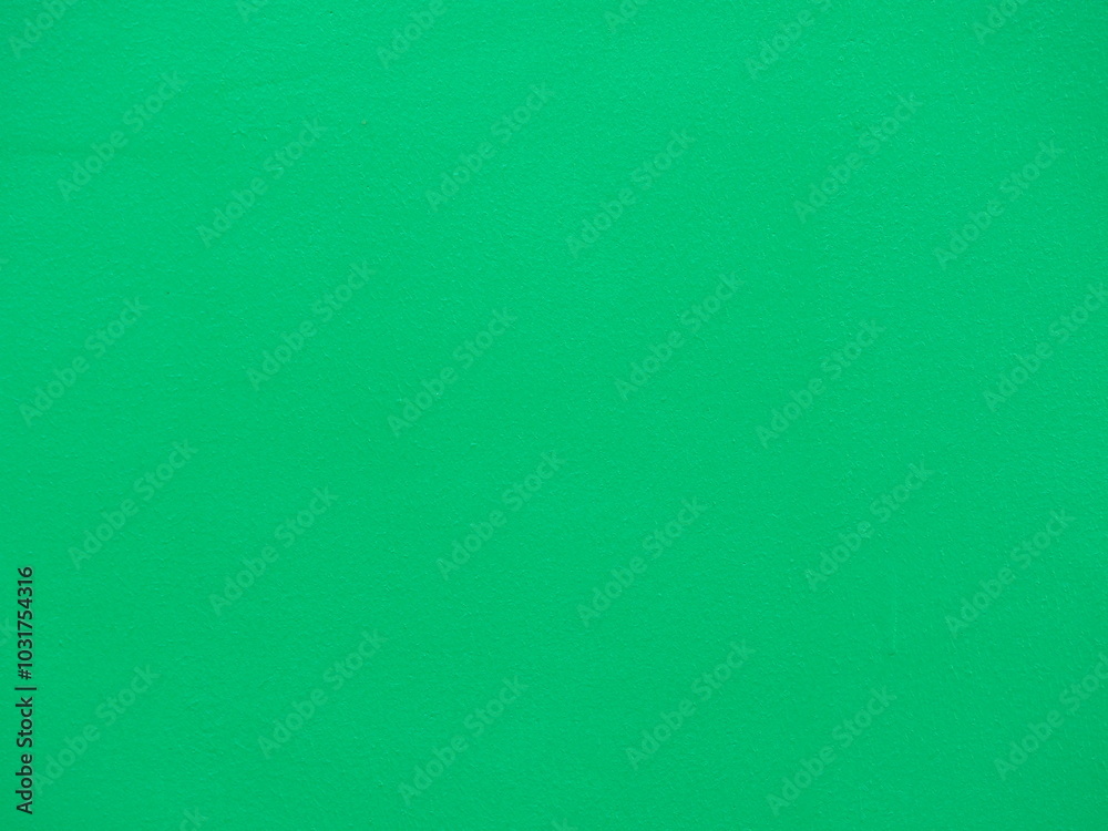 Fototapeta premium Green background. The cement walls are painted green. Green rough wall as texture and background.The surface of plastered wall is uneven and has rough marks. Green color texture pattern. Rough surface