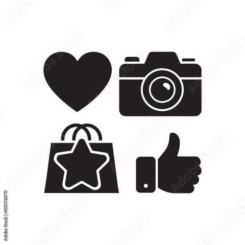 black filled logo icon vector arts 