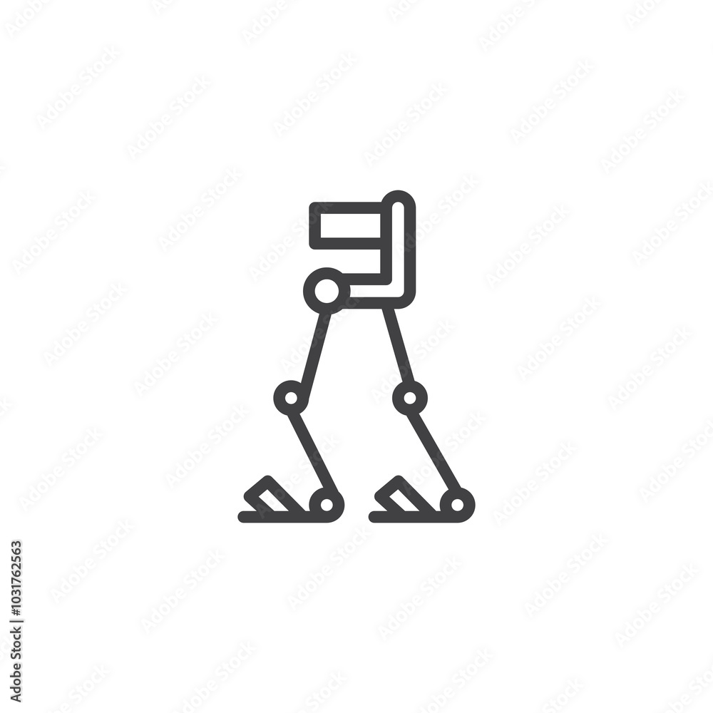 Exoskeleton Robot line icon Exoskeleton Robot line icon