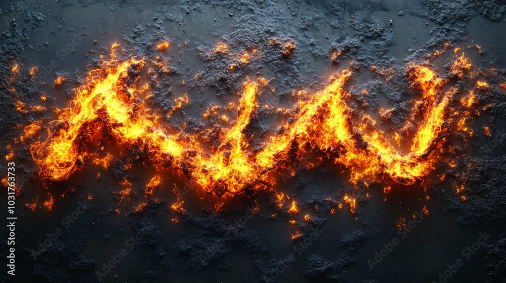 Flaming Line Pattern Flaming Line Pattern