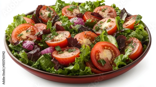 Fresh Garden Salad with Tomatoes