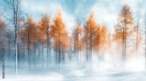 Ethereal Winter Forest