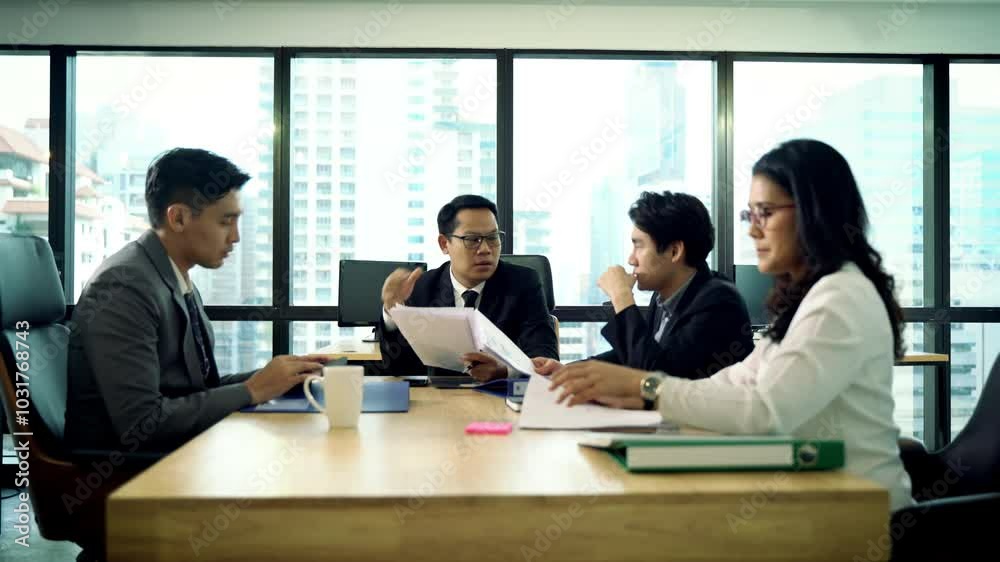 Team of Business people meeting. Team of Business people meeting.