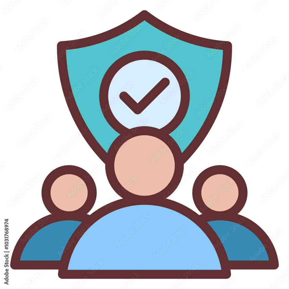 Security Outline Color Icon Security Outline Color Icon
