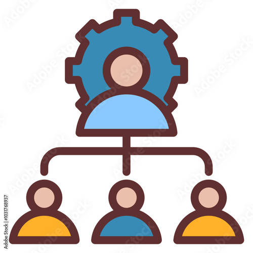 Facilitator Outline Color Icon