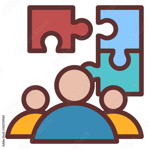 Problem Solving Outline Color Icon