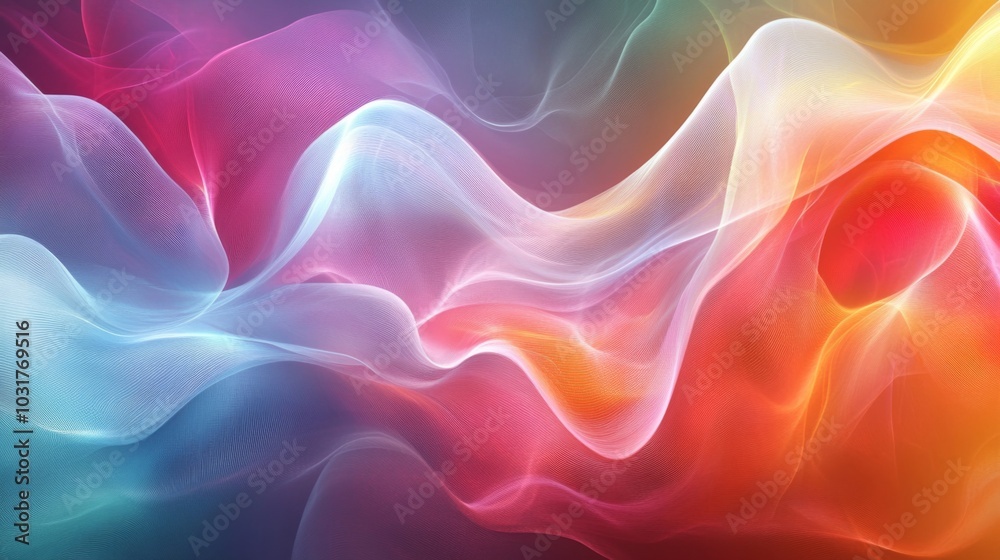 Obraz premium Colorful Abstract Wave Background