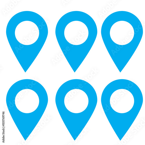 Free Download Map pin location sign icon vector illustration, black location pin marker symbol vector - GFXLoad