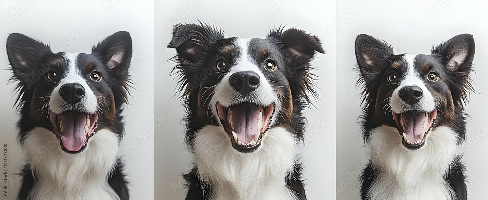 Obraz premium Happy Dog Border Collie Portrait.