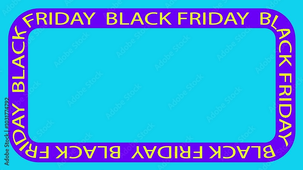 Animated rotating border with the words Animated rotating border with the words