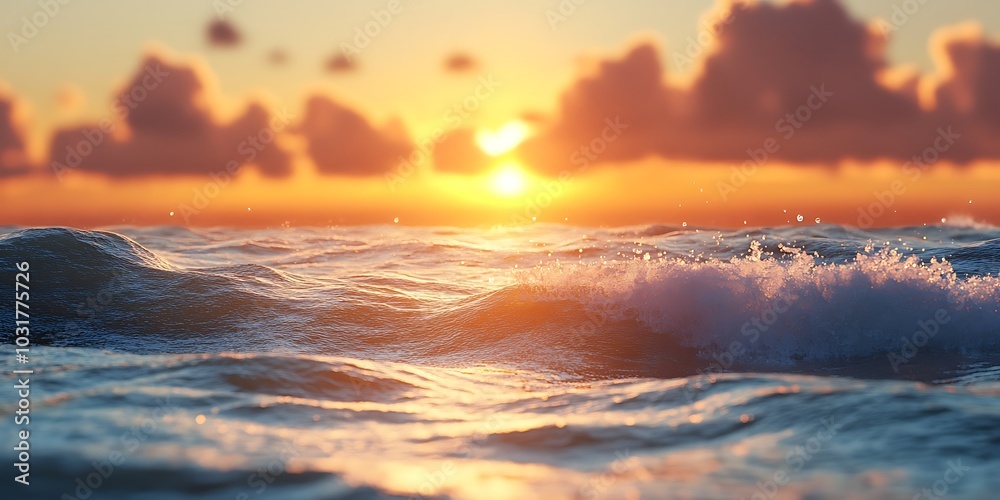 Beautiful sunset over the sea. Colorful sky with clouds. Beautiful sunset over the sea. Colorful sky with clouds.