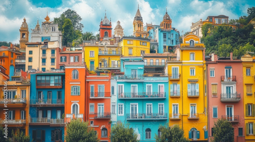 Fototapeta premium Colorful Urban Landscape