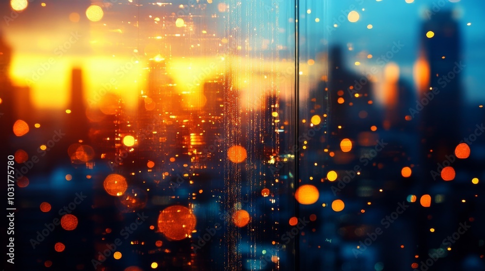 City Lights Abstract Reflection City Lights Abstract Reflection