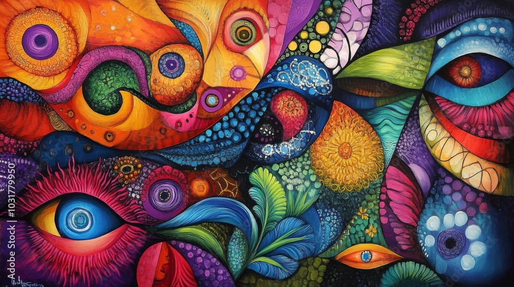 Abstract Vibrant Surrealism Art Abstract Vibrant Surrealism Art