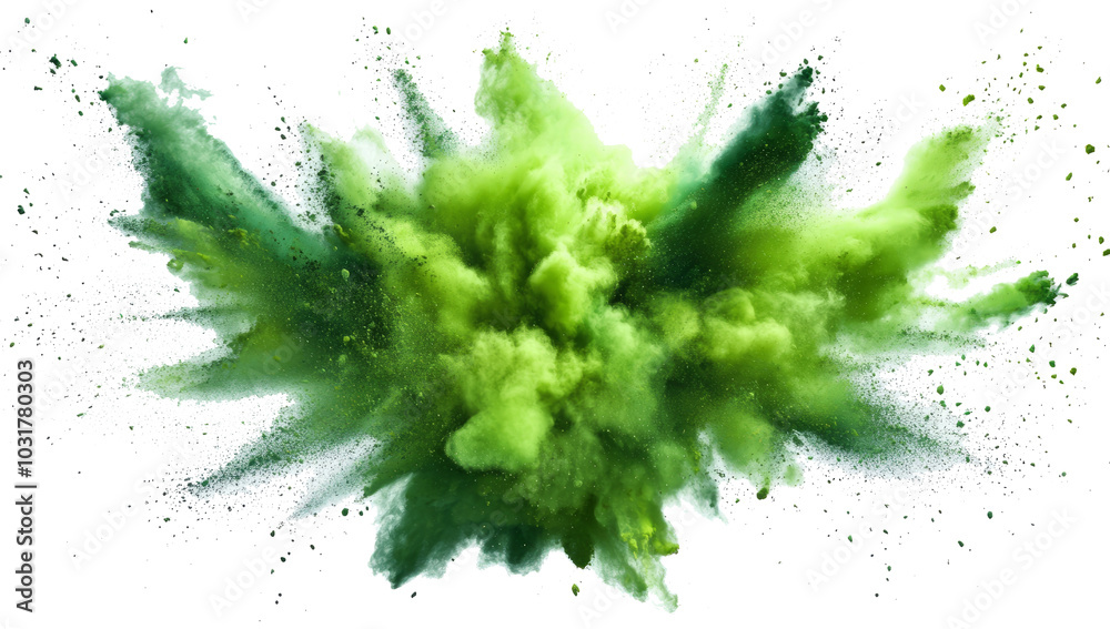 Green explosion transparent background Green explosion transparent background