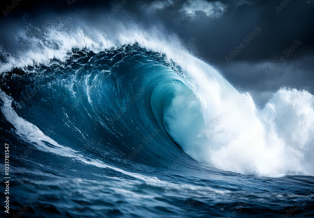 Powerful Ocean Wave Crashing. Powerful Ocean Wave Crashing.