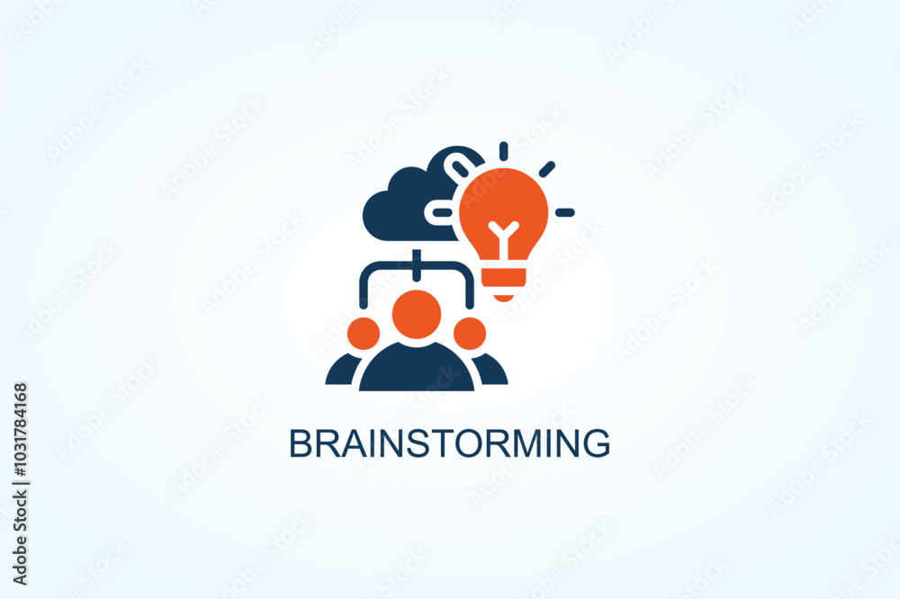 Brainstorming Vector Or Logo Sign Symbol Illustration Brainstorming Vector Or Logo Sign Symbol Illustration