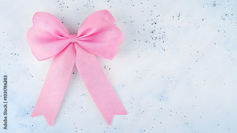 Adorable Pink Bow with Subtle Heart Pattern - Perfect for Gifts and Crafts Adorable Pink Bow with Subtle Heart Pattern - Perfect for Gifts and Crafts