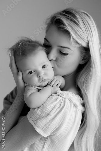 Parent and baby portrait