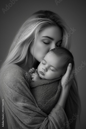 Parent and baby portrait