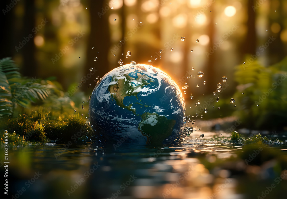 Earth in Water. Earth in Water.