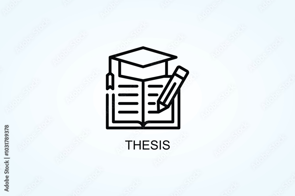 Thesis Vector Or Logo Sign Symbol Illustration Thesis Vector Or Logo Sign Symbol Illustration
