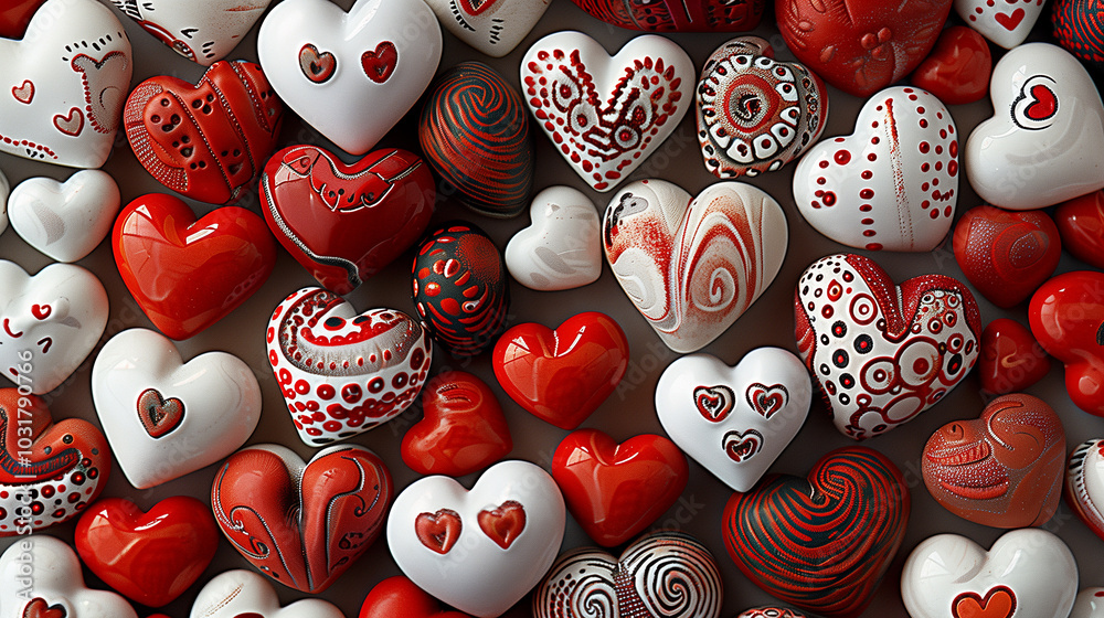 Hearts of various designs and patterns on a beautiful background. Hearts create a festive and celebratory image, perfect for Valentine's Day, love, friendship, and couples in love. Hearts of various designs and patterns on a beautiful background. Hearts create a festive and celebratory image, perfect for Valentine's Day, love, friendship, and couples in love.