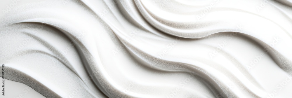 Obraz premium A white background with a white line that is curved and has a lot of texture