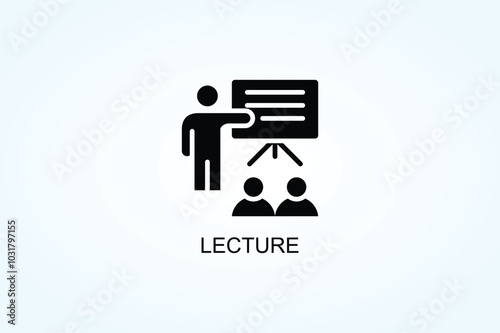 Lecture Vector  Or Logo Sign Symbol Illustration