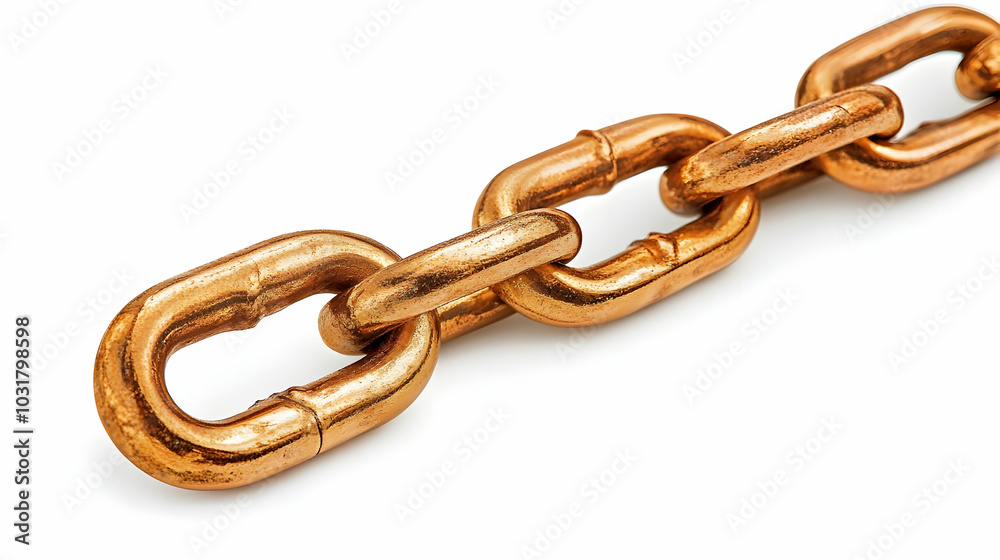 Obraz premium Closeup of a Gold Chain.