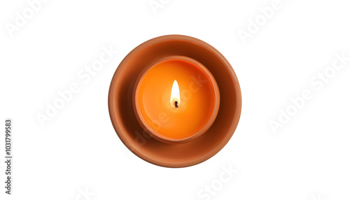 single diya lamp png white background