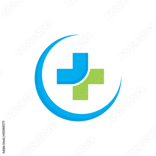 Health Care Medical Logo Vector. hospital sign vector, Medical symbol icon, Illustration