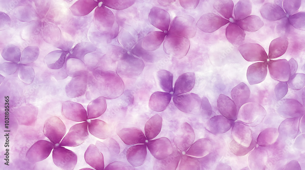 custom made wallpaper toronto digitalElegant minimalist flower seamless pattern with soft purple hues