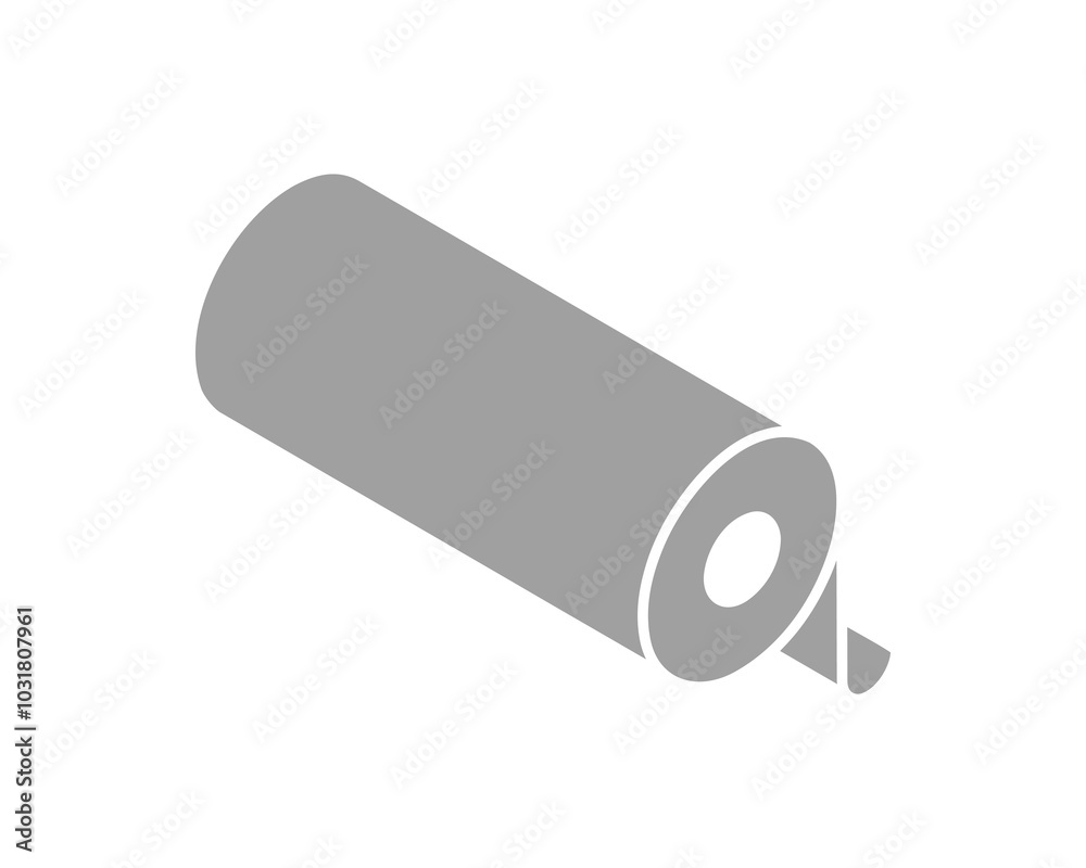 Textile roll vector icon. Paper tube illustration design for kitchen cleaning towel, carpet, scroll whatman, fabric. Textile roll vector icon. Paper tube illustration design for kitchen cleaning towel, carpet, scroll whatman, fabric.