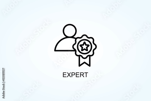 Expert Vector  Or Logo Sign Symbol Illustration