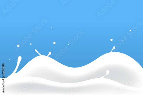 turbulent milk waves yogurt theme background