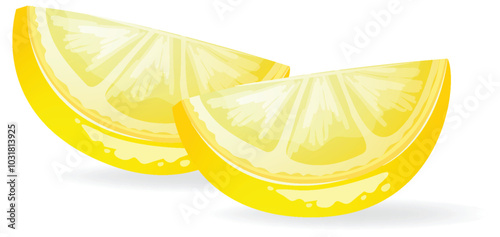 Fresh Lemon Slices Illustration