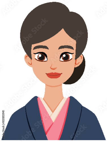 Smiling Woman in Traditional Attire