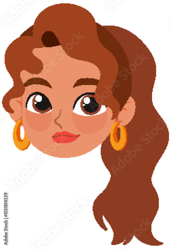 Smiling Woman with Brown Hair