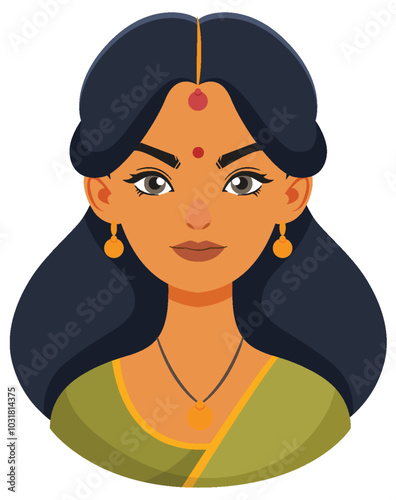 Traditional Indian Woman Portrait