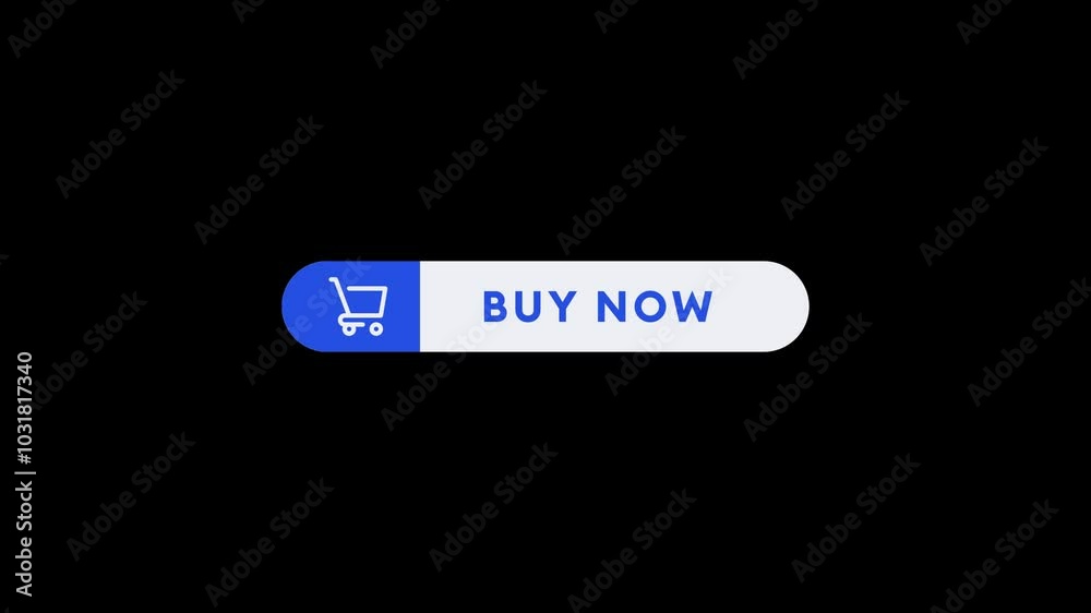 Buy now button overlay animation, clickable button motion on transparent background Buy now button overlay animation, clickable button motion on transparent background