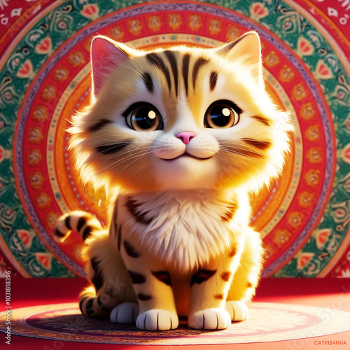 3D Cartoon Cat