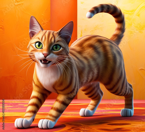 3D Cartoon Cat
