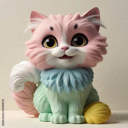 3D Cartoon Cat