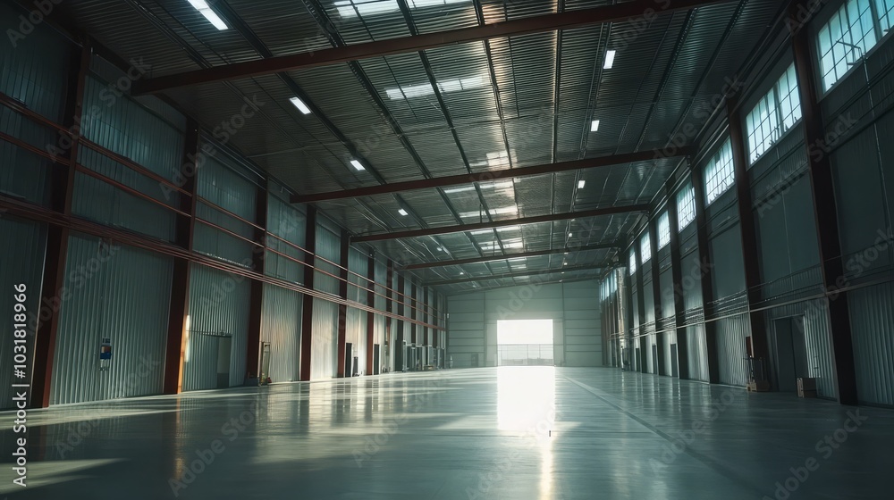 Vast Industrial Warehouse Interior Vast Industrial Warehouse Interior