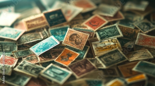 Vintage Postage Stamps Collection